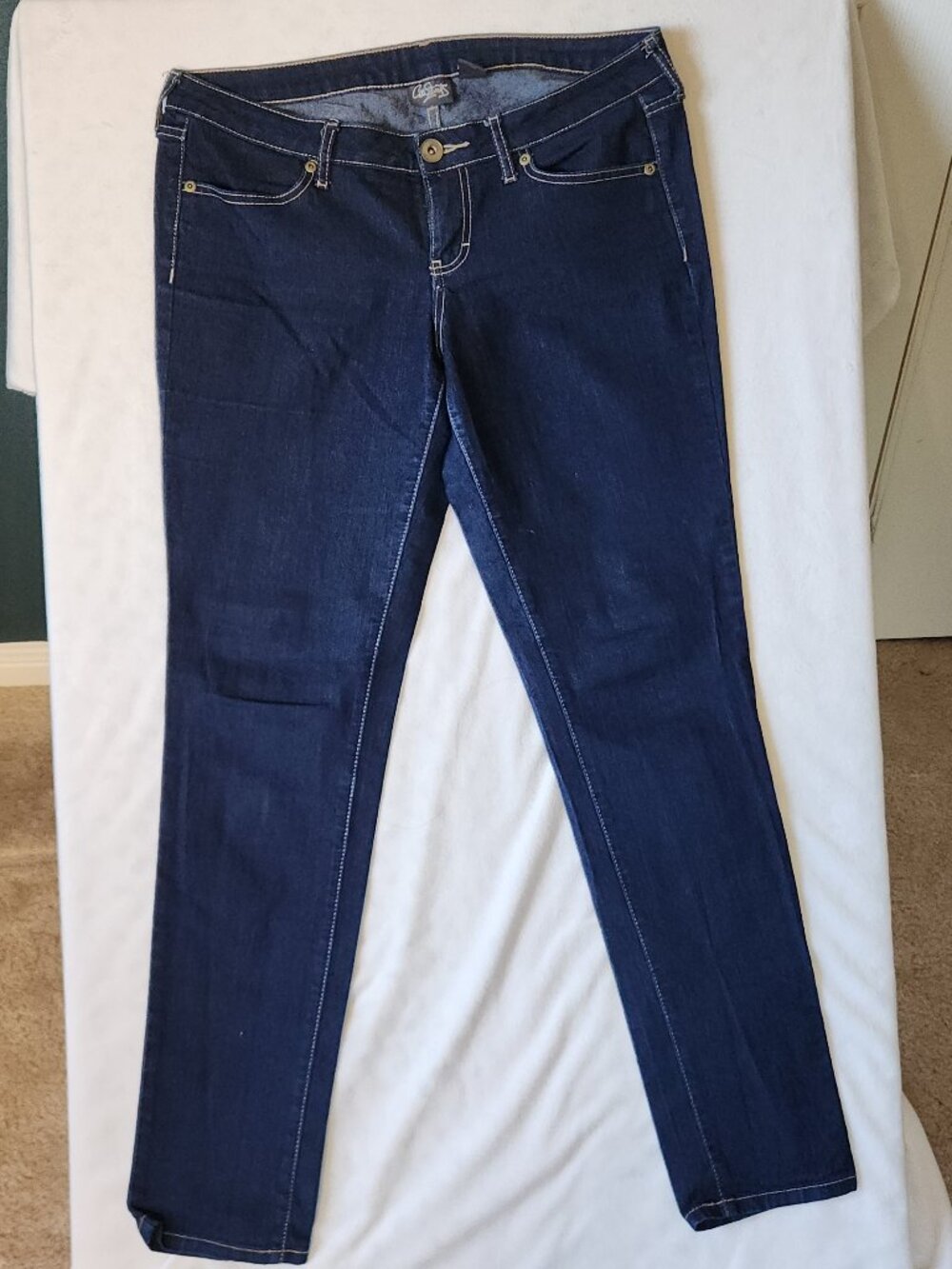 City Streets Denim Blue Skinny Jeans
